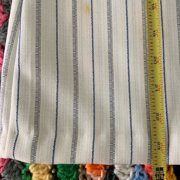 Vintage 80s Manhattan Plaza Bold Pinstripe Puff Sleeve Blazer Top USA Ma… - Picture 14 of 16